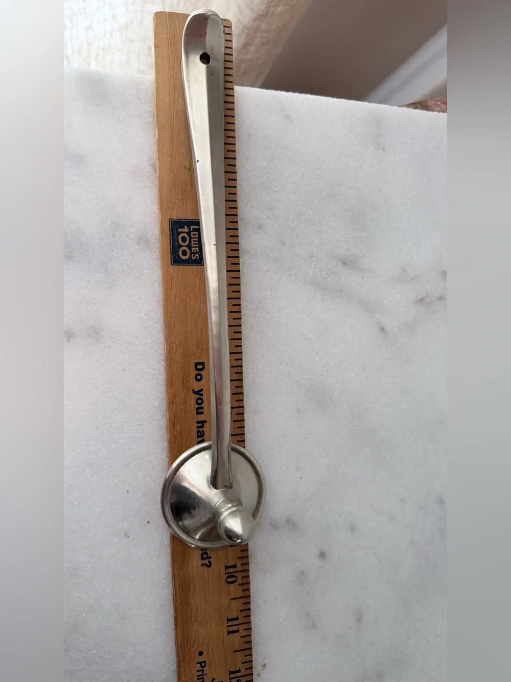 Stainless Steel Long Handle candle Snuffer Silver